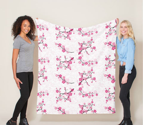 WOP Cherry Blossom Med Fleece Blanket - Beefy & Co.